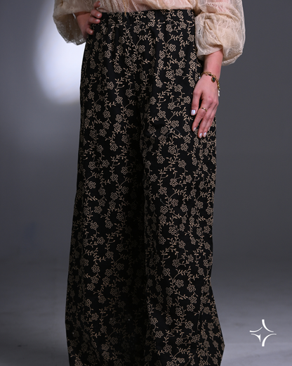 Floral Flare Pants