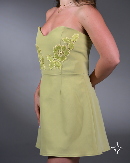Pistachio Love A-Cut dress