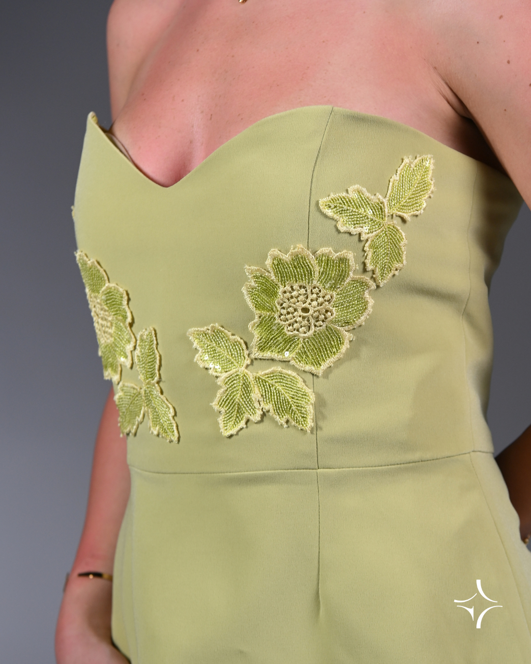 Pistachio Love A-Cut dress